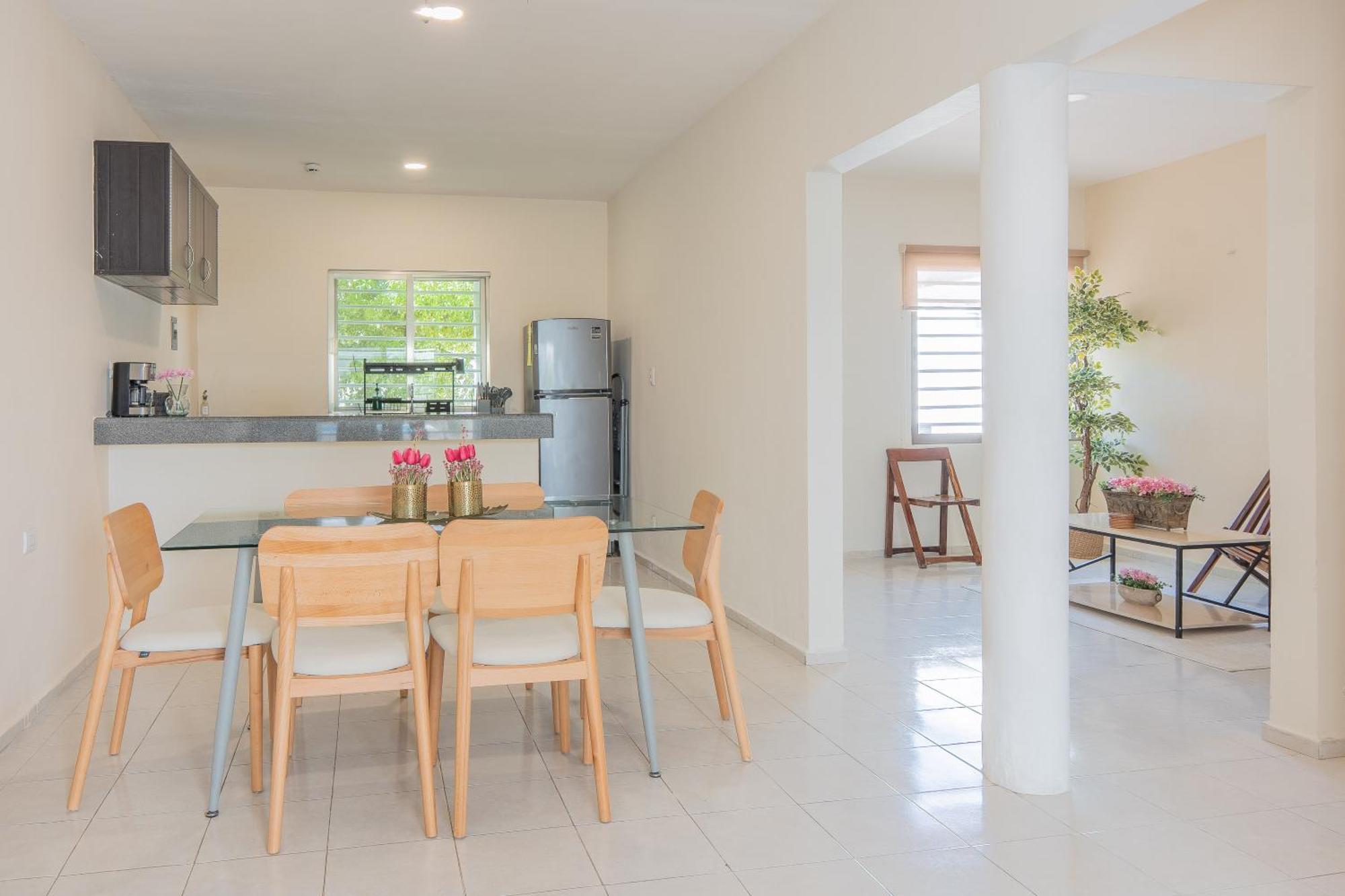 acogedora casa con hospedaje para 2 personas Chetumal Exterior foto
